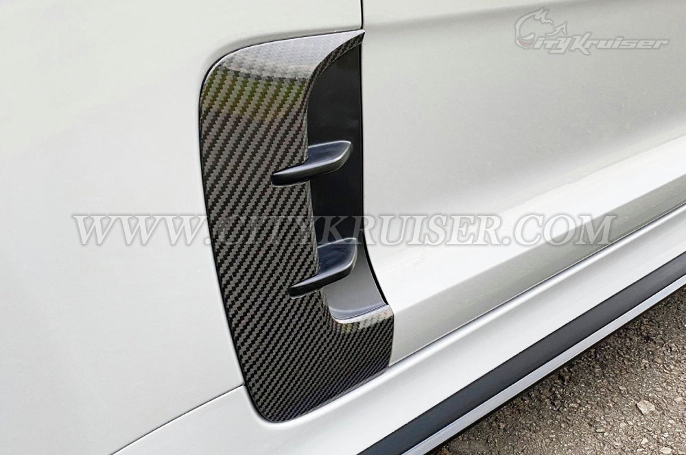 2018-2022 Kia Stinger Fender Vent Add-On Insert (Dry Carbon Fiber)
